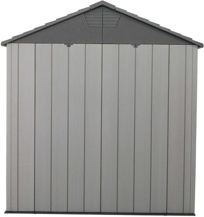 Lifetime 60310 Garden Storage Shed, 7 x 9.5 ft (213 x 289 cm), High-Density Polyethylene (HDPE), Steel-Reinforced Apex Roof, Tan